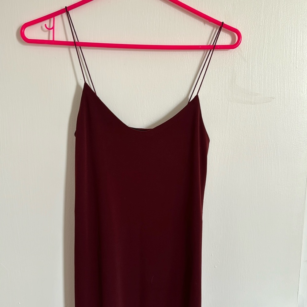 Zara dress dark red XS